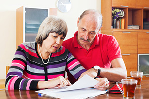 Couple with Paperwork